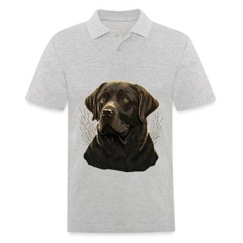 Comportement Labrador Retriever - Polo Homme - gris chiné - Devant - Kai (181cm)