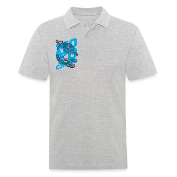 Motocross 01 - Men's Polo Shirt - heather grey - Front - Kai (181cm)