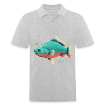 Poissons d’eau salée - Polo Homme - gris chiné - Devant - Kai (181cm)