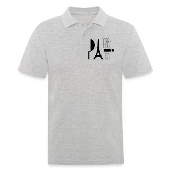 Paris - Men's Polo Shirt - heather grey - Front - Kai (181cm)