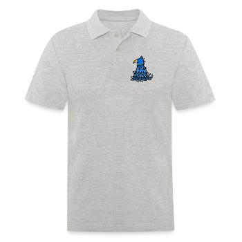 Blue Eagle - Men's Polo Shirt - heather grey - Front - Kai (181cm)