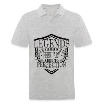 Cadeau d’anniversaire Legends Février - Polo Homme - gris chiné - Devant - Kai (181cm)