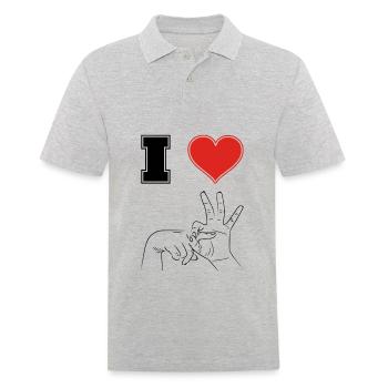SEX Sayings Stories Porn Movies - Men's Polo Shirt - heather grey - Front - Kai (181cm)
