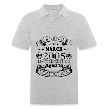March 2005 March Jubilee March 2005 - Men's Polo Shirt - heather grey - Front - Kai (181cm)