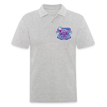 Flipper sind Rudeltiere Pinball | Farben änderbar - Männer Poloshirt - Grau meliert - Vorne - Kai (181cm)