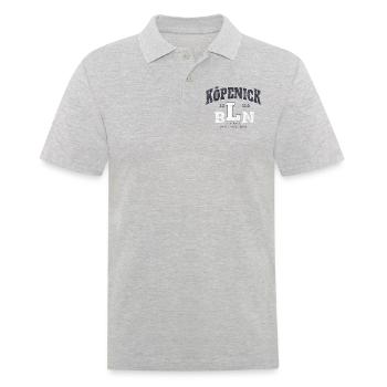 Köpenick BLN 12555 - Eiserner geht's nicht mehr - Männer Poloshirt - Grau meliert - Vorne - Kai (181cm)