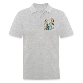 Tenue d’équipe de rafting pour les équipes de navigation de montagne - Polo Homme - gris chiné - Devant - Kai (181cm)