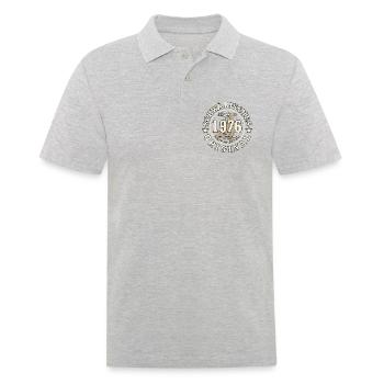 50e anniversaire 2026 Cadeau original souabe - Polo Homme - gris chiné - Devant - Kai (181cm)