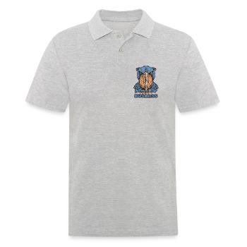 Shoebill – Geht dich nichts an - Männer Poloshirt - Grau meliert - Vorne - Kai (181cm)