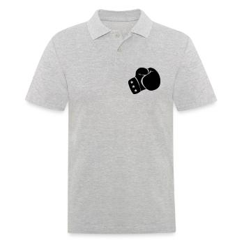 Boxhandschuh Boxen - Männer Poloshirt - Grau meliert - Vorne - Kai (181cm)