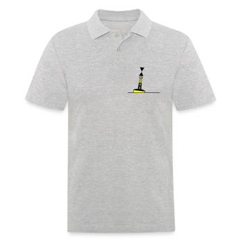 Tonne - Boje Nordsee Segeln Ostsee Maritim - Männer Poloshirt - Grau meliert - Vorne - Kai (181cm)