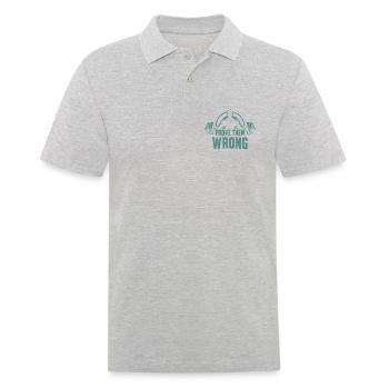 Prove Them Wrong - Männer Poloshirt - Grau meliert - Vorne - Kai (181cm)