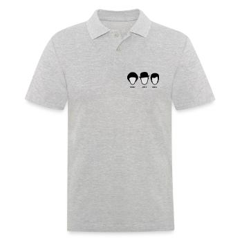 Chapeau Melon (S-05-P-JS-MG) - Polo Homme - gris chiné - Devant - Kai (181cm)