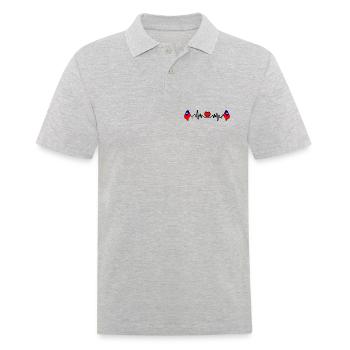 Cardio de fréquence cardiaque pour Taïwan - Polo Homme - gris chiné - Devant - Kai (181cm)