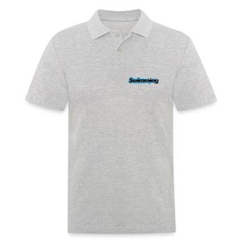 Swimming - Männer Poloshirt - Grau meliert - Vorne - Kai (181cm)