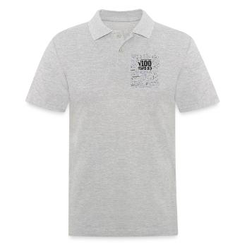 Square root of 100 math nerd 10th birthday - Men's Polo Shirt - heather grey - Front - Kai (181cm)