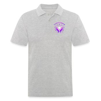 Ganzheitliche Heilung Hände Lightworker Reiki - Männer Poloshirt - Grau meliert - Vorne - Kai (181cm)