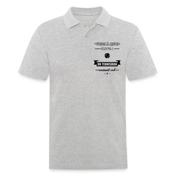 Tennisman vraiment cool,tennis - Polo Homme - gris chiné - Devant - Kai (181cm)