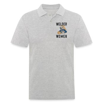 Welder outfit for welders - Men's Polo Shirt - heather grey - Front - Kai (181cm)
