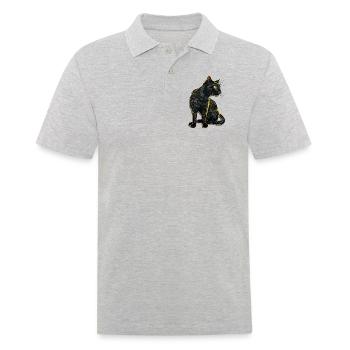Black Cat Bombay Cat Outfit pour - Polo Homme - gris chiné - Devant - Kai (181cm)
