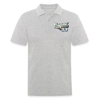 Original '53 - Men's Polo Shirt - heather grey - Front - Kai (181cm)