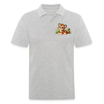 tiger 10 - Polo Homme - gris chiné - Devant - Kai (181cm)