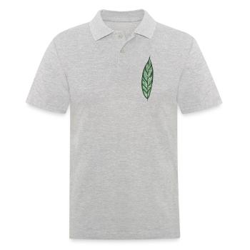Apoballis feuille plantlover botanique plante amour - Polo Homme - gris chiné - Devant - Kai (181cm)