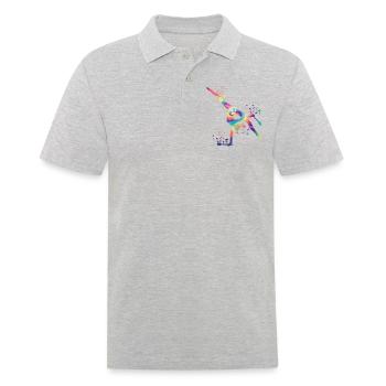 Gymnaste avec clubs Gymnastique rythmique - Polo Homme - gris chiné - Devant - Kai (181cm)