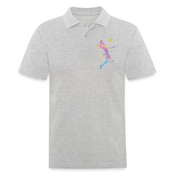 Joueurs de volley-ball Enfants Beach volley - Polo Homme - gris chiné - Devant - Kai (181cm)