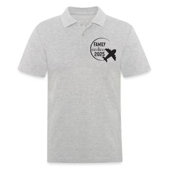 Family Trip Vacation Family Vacation 2025 - Men's Polo Shirt - heather grey - Front - Kai (181cm)