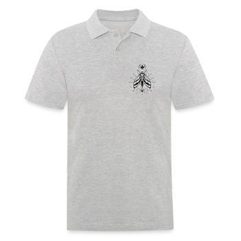 Moth moon crystal diamond firefly - Men's Polo Shirt - heather grey - Front - Kai (181cm)