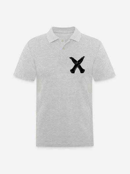 Stanley Messer 5 - Männer Poloshirt - Grau meliert