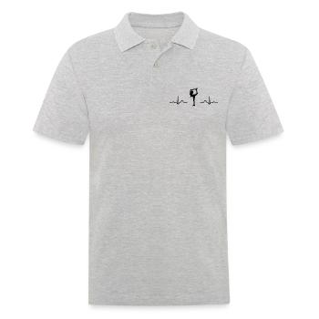 Figure Skating Ice Skating Figure Skating - Men's Polo Shirt - heather grey - Front - Kai (181cm)