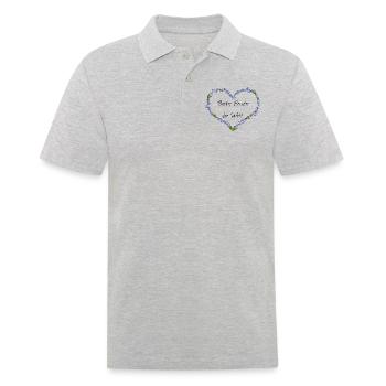 Bester Bruder der Welt - Männer Poloshirt - Grau meliert - Vorne - Kai (181cm)