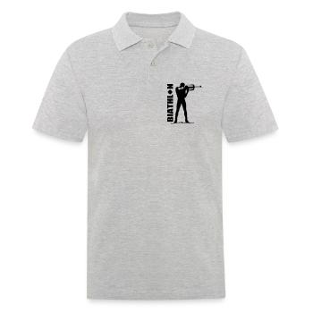 Biathlon - Polo Homme - gris chiné - Devant - Kai (181cm)