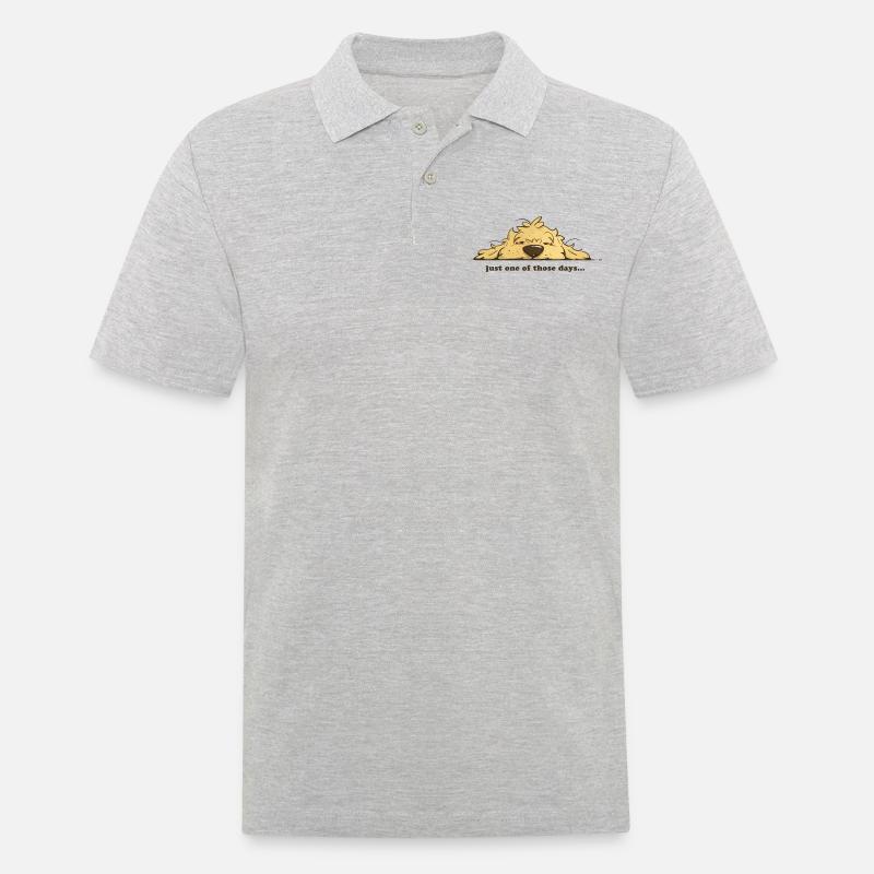 Nur einer dieser Tage Cockapoo Thor - Männer Poloshirt - Grau meliert