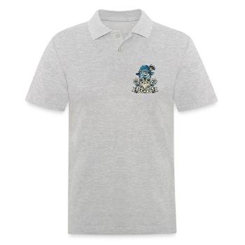 Trachtenshirt Herren Trachten T-Shirt Servus - Männer Poloshirt - Grau meliert - Vorne - Kai (181cm)