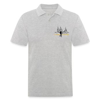 Camino de Santiago Buen Camino - Frauen - Männer Poloshirt - Grau meliert - Vorne - Kai (181cm)