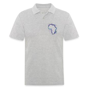 Afrika - Männer Poloshirt - Grau meliert - Vorne - Kai (181cm)
