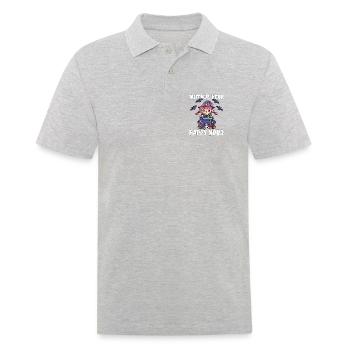 WITCHIN' HOUR HAPPY HOUR - HEXE HALLOWEEN - Männer Poloshirt - Grau meliert - Vorne - Kai (181cm)