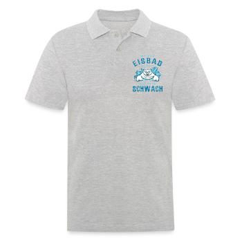 Ist das Eisbad zu kalt bist du zu schwach - Männer Poloshirt - Grau meliert - Vorne - Kai (181cm)