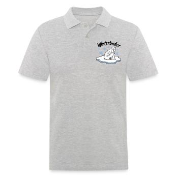 Winterbader Eisbaden Eisbad Spruch - Männer Poloshirt - Grau meliert - Vorne - Kai (181cm)