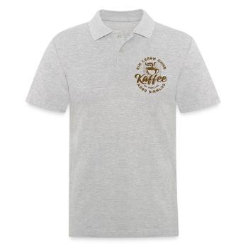 Ein Leben ohne Kaffee ist möglich aber sinnlos - Männer Poloshirt - Grau meliert - Vorne - Kai (181cm)