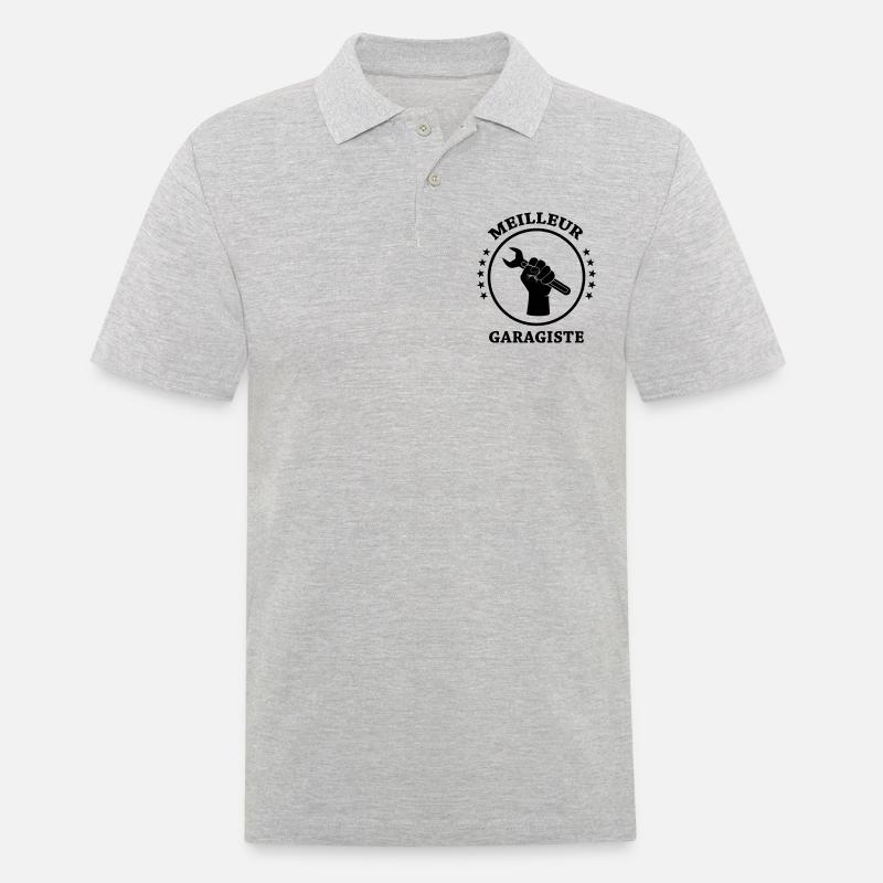 Bester Mechaniker - Männer Poloshirt - Grau meliert