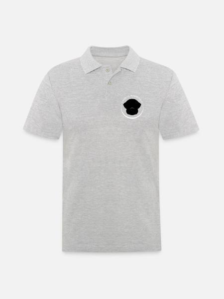 Wappen5 1 - Männer Poloshirt - Grau meliert