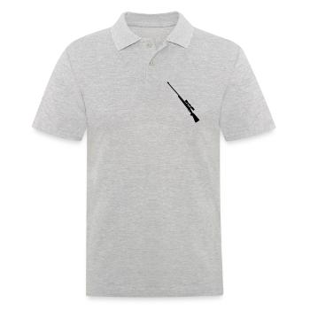 Shotgun sniper rifle - Men's Polo Shirt - heather grey - Front - Kai (181cm)