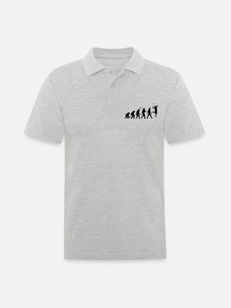 Evolution - Badminton - Sport - Men's Polo Shirt - heather grey