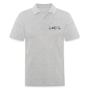 Coati Heart Curve - Coati mignon - Polo Homme - gris chiné - Devant - Kai (181cm)