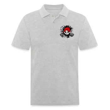 La petite Grim Reaper effrayante sort - Polo Homme - gris chiné - Devant - Kai (181cm)