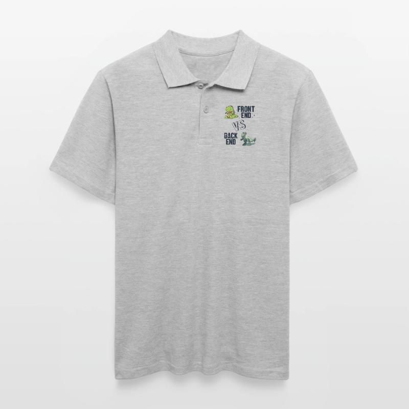 Frontend vs. Backend Developer Full Stack Men's Polo Shirt